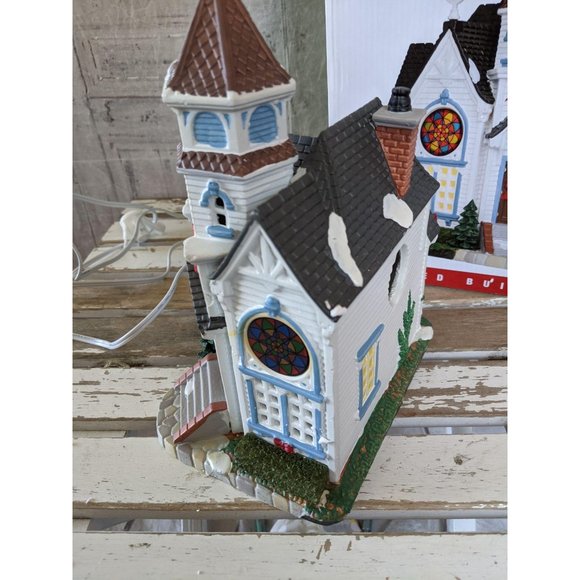 Lemax rosebud chapel Church village Coventry cove - Picture 6 of 7